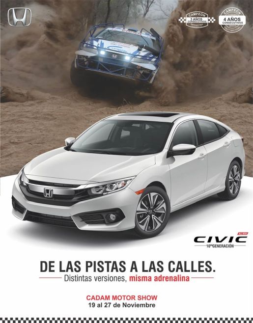 Honda Civic Paraguay Cadam 2016 3