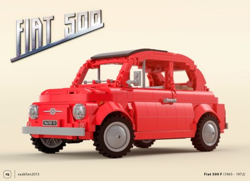 Lego producirá en serie una versión desarmable del Fiat 500
