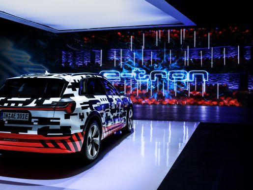 The Audi e tron prototype on the stage in the Royal Danish Playhouse in Copenhagen medium 4