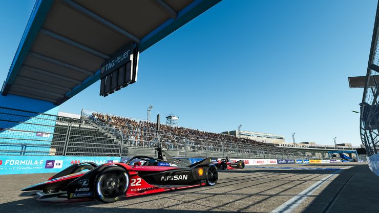 Nissan Formula E Oliver Rowland Wins Final Round of Race At Home Challenge Berlin. Photo Credit Lou Johnson Spacesuit Media R3ecxJ6 source